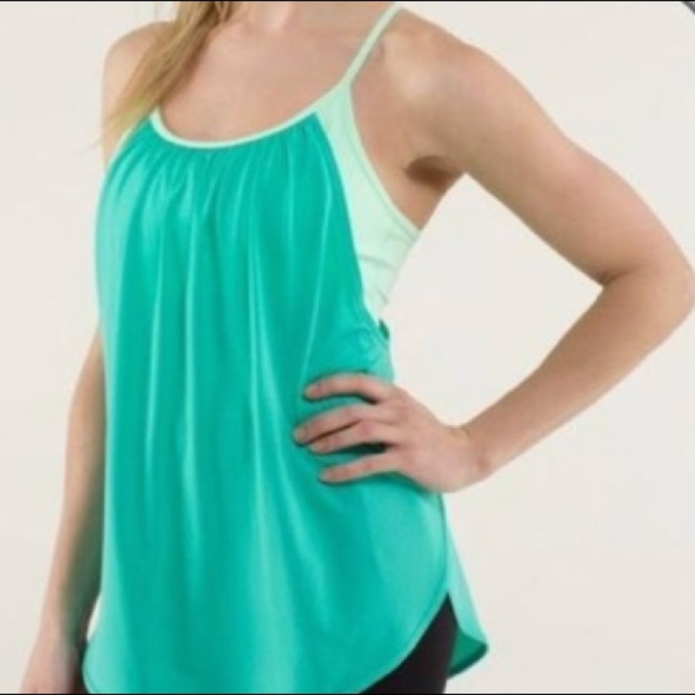 Lululemon tuck me in mint green Bali breeze